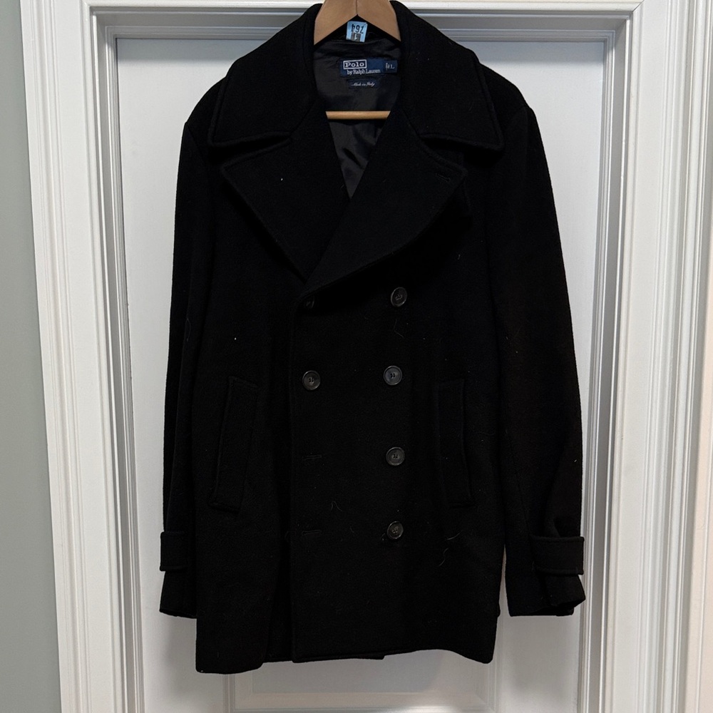 Polo Ralph Lauren Men's Black Peacoat Size Large